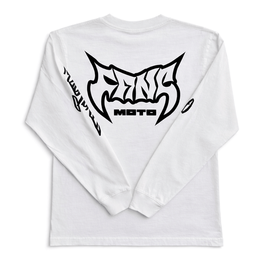 Long Sleeve White - Boxy Heavyweight  Shirt by FANGMOTO™